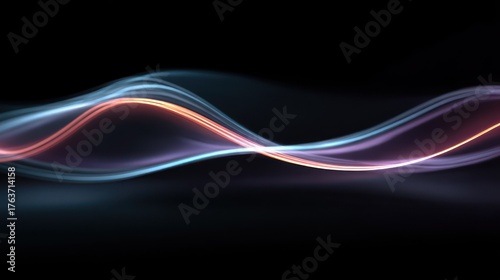 Abstract light wave design