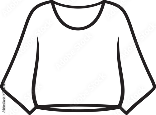  tops silhouette on white background