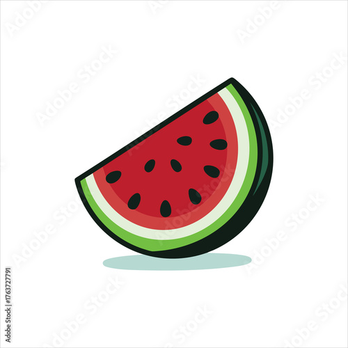 Watermelon fruit icon illustration design