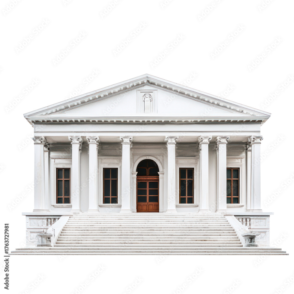 Obraz premium Museum isolate on transparent background