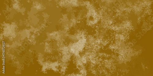 Textured Golden Brown Abstract Background Grunge Wall Vintage Design Distress Wallpaper. Gold Painted Background. Golden Abstract decorative paper texture background for artwork - Illustration.

