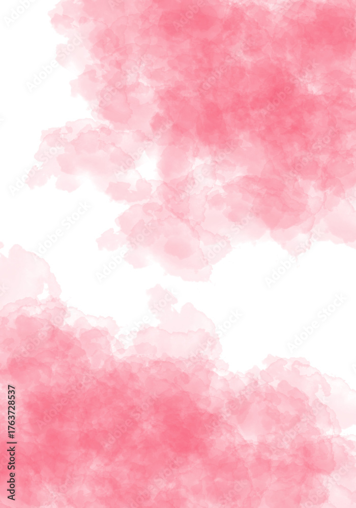 Fototapeta premium Deep red and black watercolor texture abstract paint splatter grunge organic brush strokes
