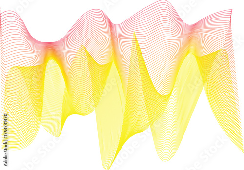 Flowing gradient lines forming abstract waves background