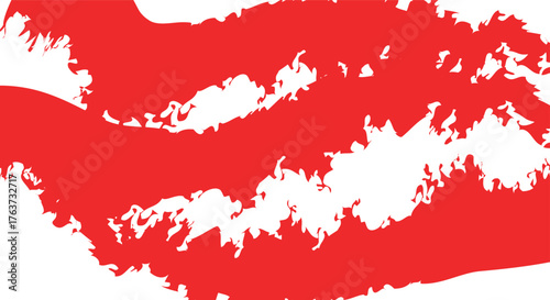 Red Brush Stroke Abstract Art: A dynamic artwork, showcasing bold red brush strokes against a contrasting backdrop. This piece captures movement, texture, and creative expression.