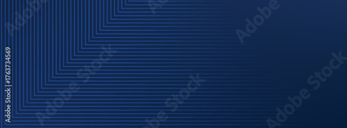 Dark blue background. Modern line stripes curve abstract presentation background. Luxury paper cut background. Abstract decoration, golden pattern.