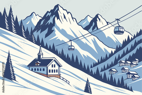 St. Anton, Austria, offers ski resorts amid towering alpine peaks.