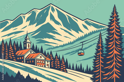 Steamboat Springs, Colorado, is famed for hot springs and alpine ski slopes.