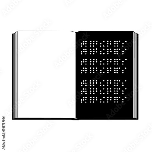 Action of Reading, Accessible Literature, Home Library, Digital Illustration, Cozy Environment, Close-Up View, Empowerment Concept