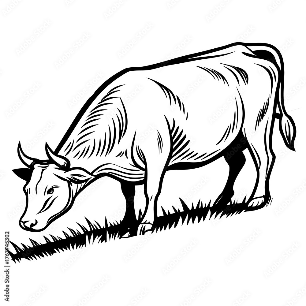 Fototapeta premium cow vector