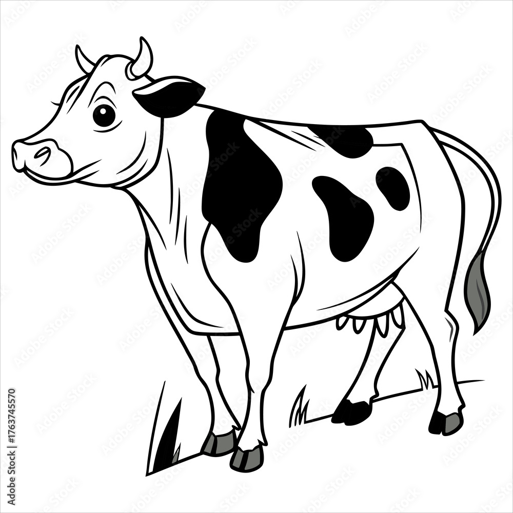 Fototapeta premium cow vector