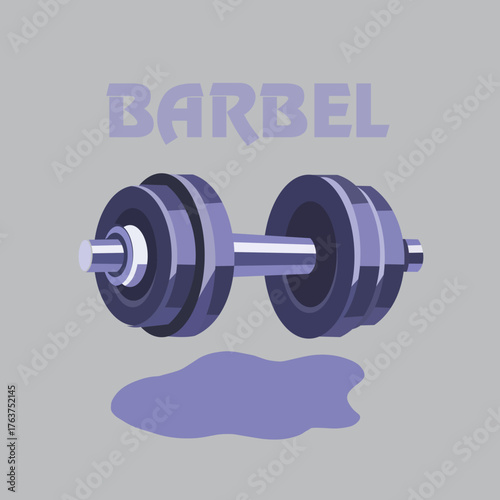 intage barbell for bodybuildi...