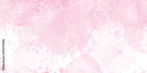 Pastel pink watercolor paint brush glitter for wedding elements. or card templates for greetings. 