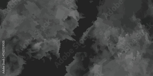 Pastel Vibrant black background watercolor paint brush. watercolour texture for cards, Brushstrokes and splashes.	