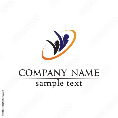people care success health life logo template icons and community group