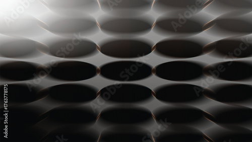 Abstract blurred circular pattern with light effects and dark shadows