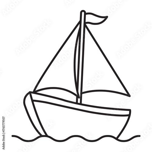 Sailboat Coloring Page