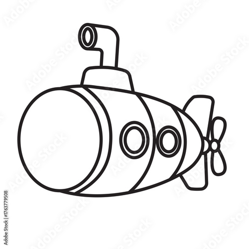 Submarine Coloring Page
