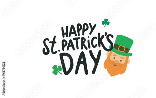 st patricks day card, vector illustration