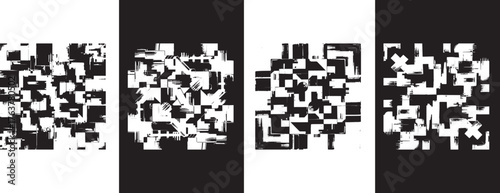 Abstract Black and White Composition Art Illustration Artistic Visuals
