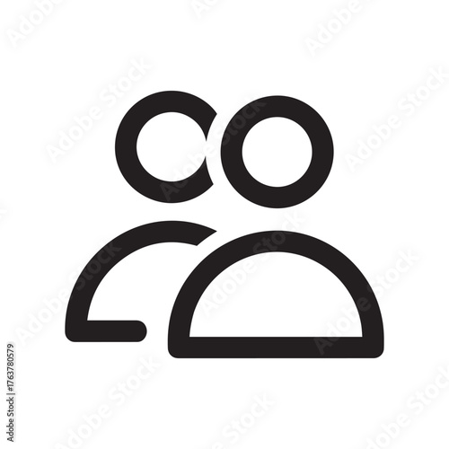 Vector art of icon representing a group of people