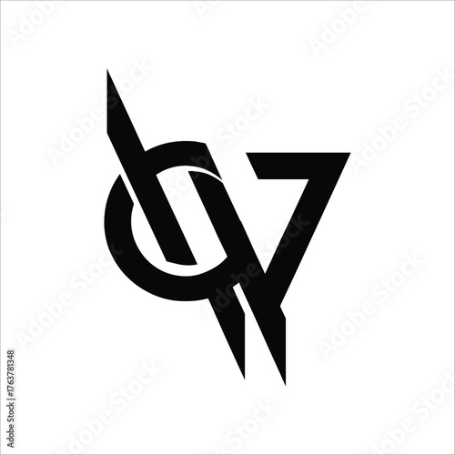   QW letter background vector design, QW logo design.