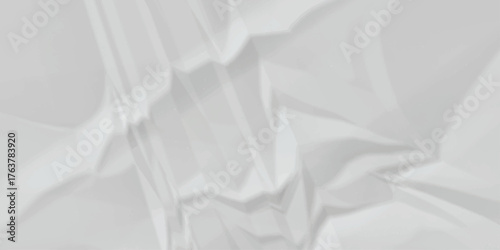 Abstract white paper crumpled panorama white paper texture background, crumpled pattern texture fabric scrapbook...	