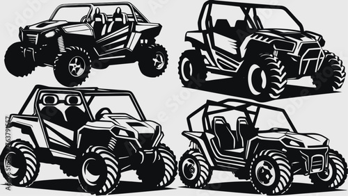 Dynamic off road utility vehicles ready for adventure and extreme sports exploration