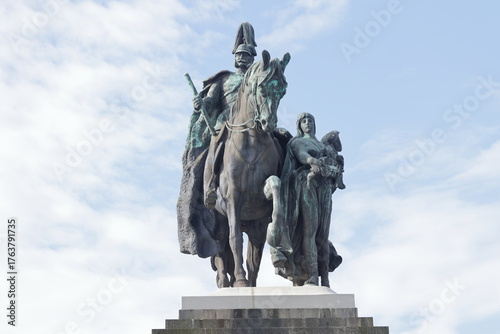 Reiterstandbild vom Kaiser-Wilhelm-Denkmal am Deutschen Eck in Koblenz