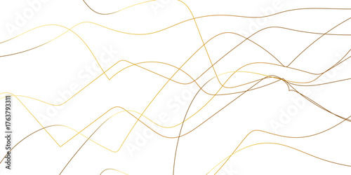 Random pattern colorful line stroke on a transparent background. Spaghetti abstract geometric pattern. Abstract luxury golden geometric random scribble lines shape background. geometric banner pattern