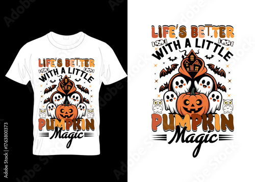 HALLWEEEN T SHIRT DESIGN   halloween vector pumkin spooky creative hoodies t shirt design tempalte