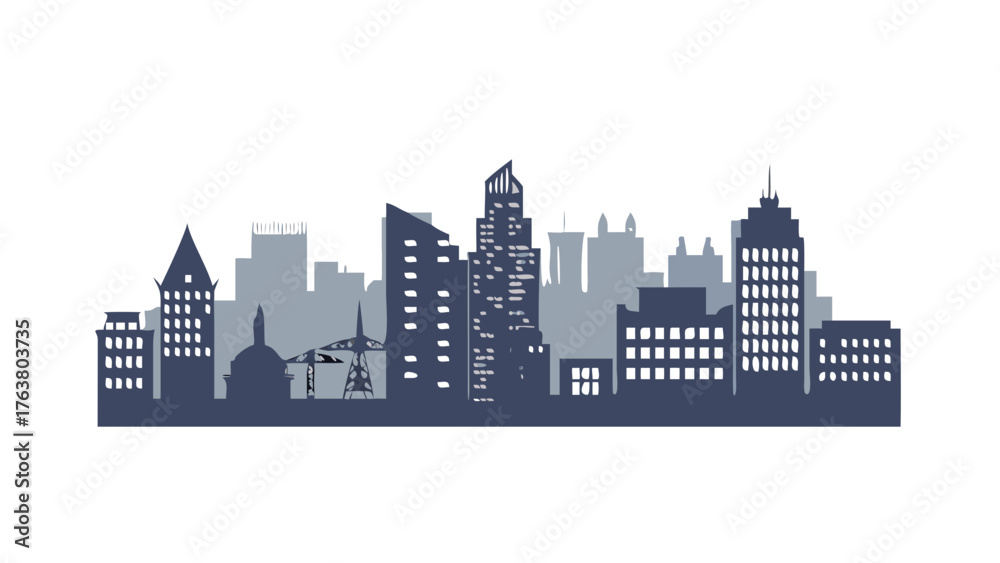 Fototapeta premium City vector 
