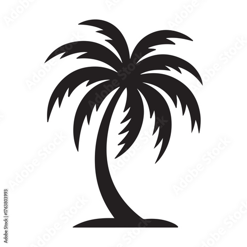 Palm tree silhouette 02