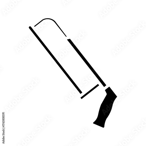  hacksaw tool, icon vector design