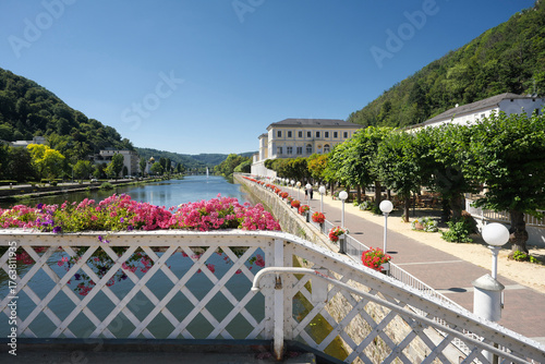 Kurstadt Bad Ems an der Lahn im Sommer 2025 - UNESCO Weltkulturerbe Great Spas of Europe - Stockfoto	