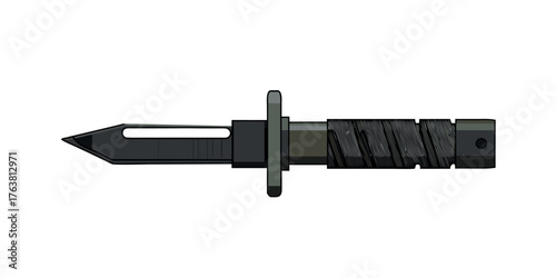 Tactical Knife: A sleek and formidable tactical knife, crafted for precision and functionality, embodies power and readiness.