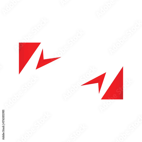 Modern abstract red geometric shapes forming dynamic zigzag patterns and arrows clean design vector Free Download Modern abstract red geometric shapes forming dynamic zigzag patterns and arrows clean design vector - GFXLoad