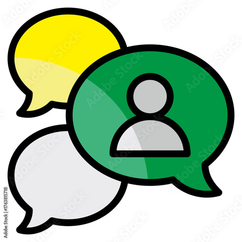 Group Chat  Icon Element For Design