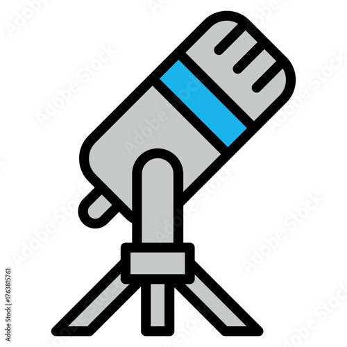 Podcast Microphone  Icon Element For Design