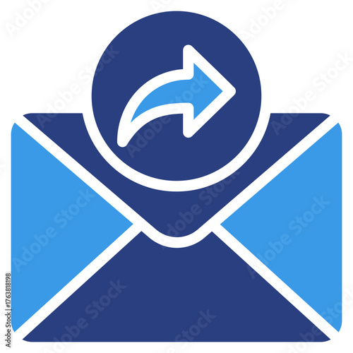 Forward Message  Icon Element For Design
