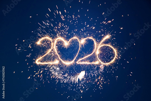 Happy New Year 2026 background