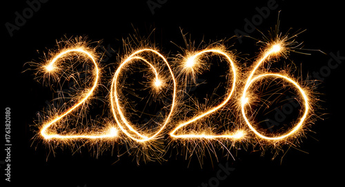 Happy New Year 2026. Design element