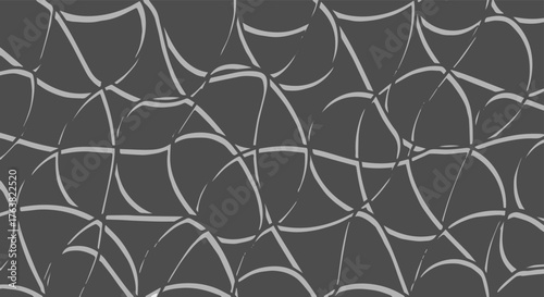Abstract organic curved lines forming a textured pattern on a dark background