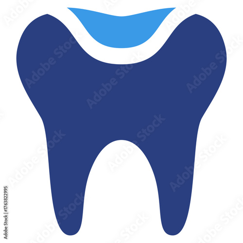Tooth Filling  Icon Element For Design