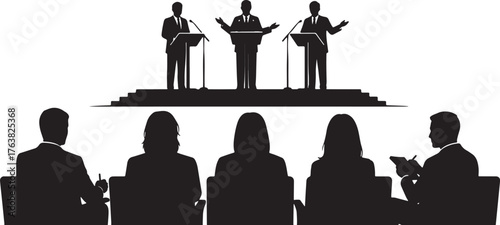 Conference and Auditorium Business Silhouettes