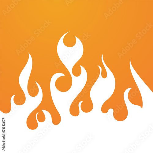 Fire flame background vector illustration design