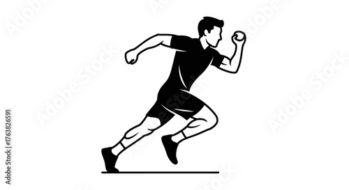 Running Athlete Silhouette