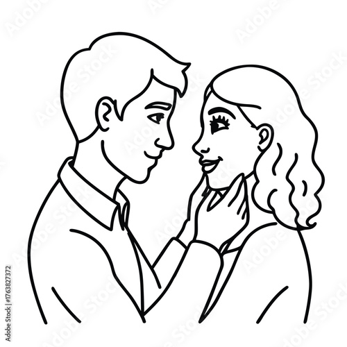 Simple line art illustration of a roman figure in historical attire suitable for educational or decorative purposes