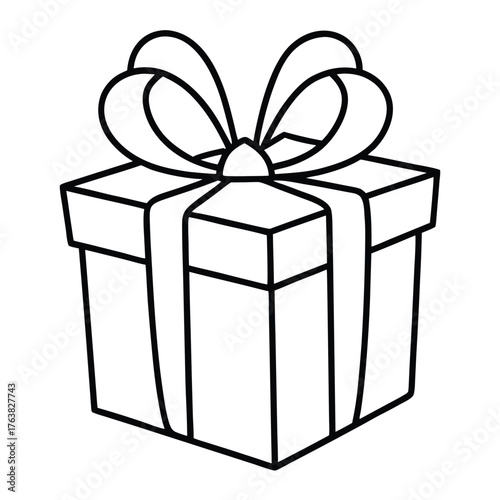 Simple minimalist line drawing illustration of a gif with vibrant cmyk colors and clean typography