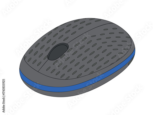 Ergonomic Mouse: A modern ergonomic mouse, showcasing sleek design and functional simplicity, perfect for comfortable computer navigation and intuitive interaction.
