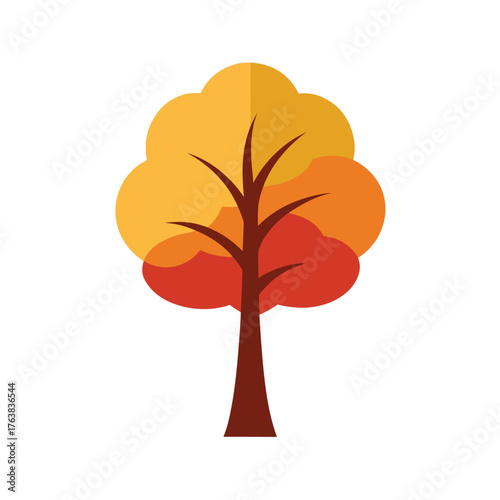 autumn tree vector